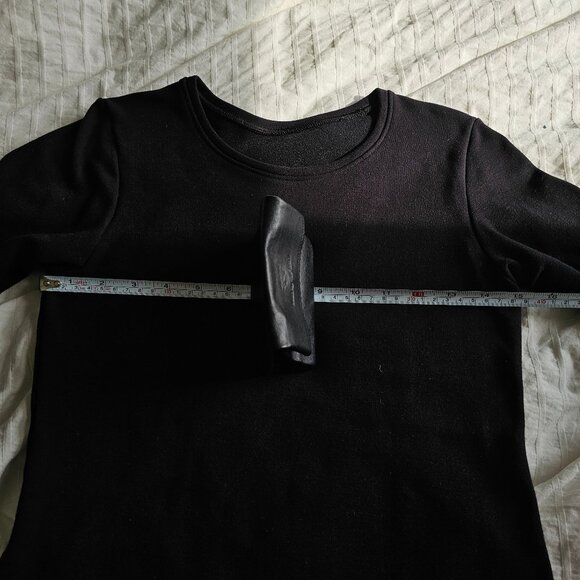 Uniqlo Heattech Ultra Warm Crew Neck Long Sleeve - 2024 - Black - Sz S - Picture 9 of 10